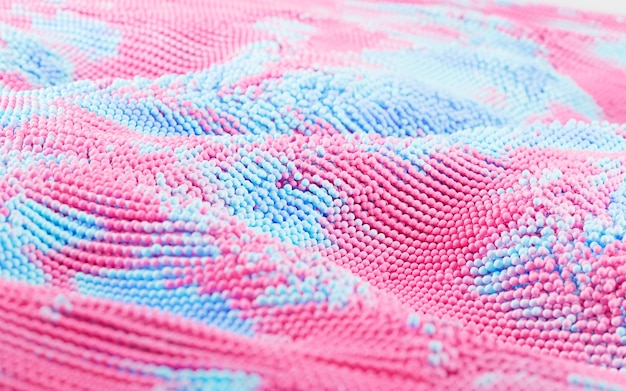 haftowane wzory na tkaninie